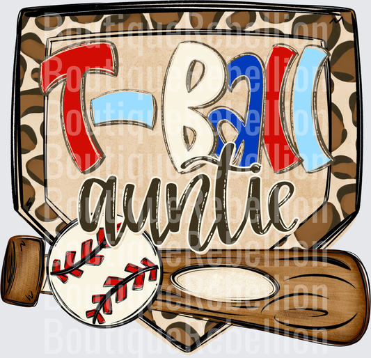 TBall Auntie Single DTF Transfer