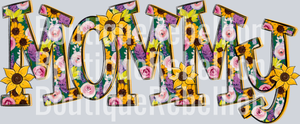 Sunflower Mommy Single DTF Transfer