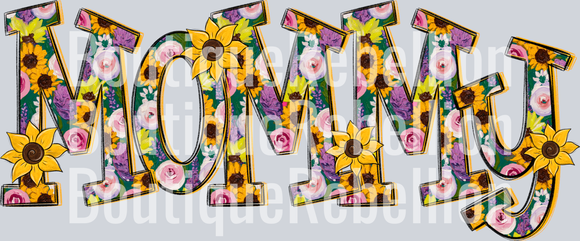 Sunflower Mommy Single DTF Transfer