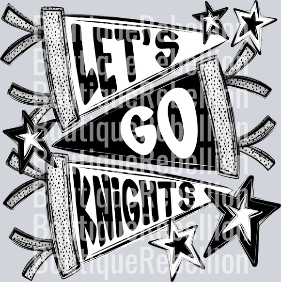 Let's Go Knights Single DTF Transfer