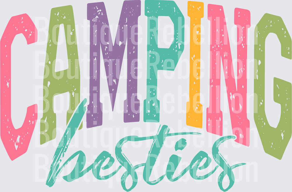 Camping besties Single DTF Transfer