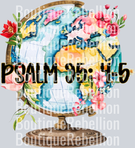 Whole World in His Hands Pocket Single DTF Transfer