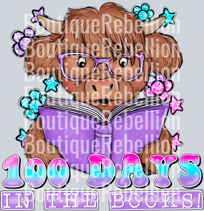 100 Days In The Books Single DTF Transfer