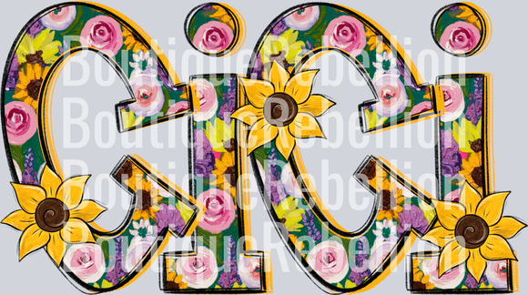 Sunflower Gigi Single DTF Transfer