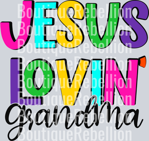 Jesus Lovin' Grandma Single DTF Transfer
