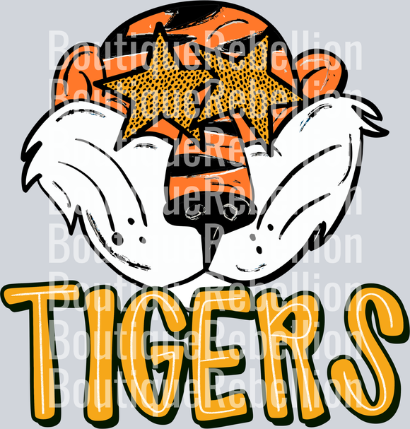 tigers gold single DTF Transfer
