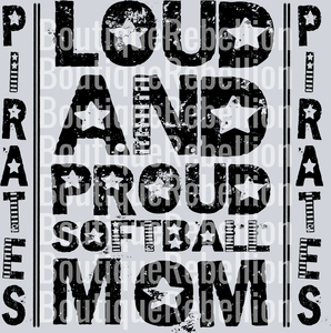 Loud And Proud-Pirates Single DTF Image