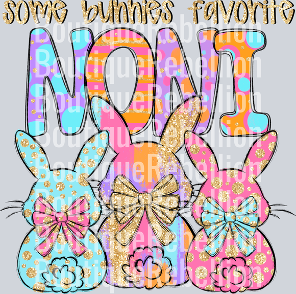 Some Bunnies Favorite Noni Single DTF Transfer