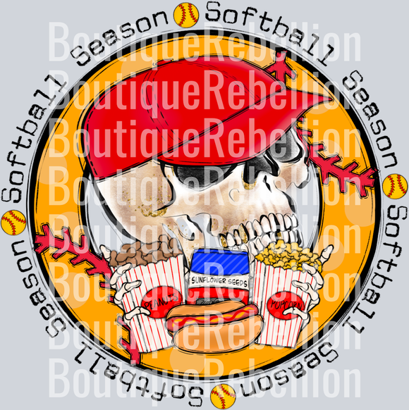 Softball Season Single DTF Image