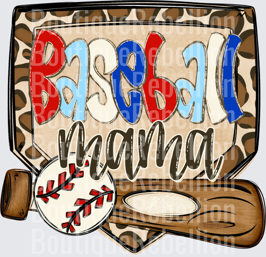 Baseball Mama Single DTF Transfer