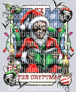 The Cryptmas Single DTF Transfer