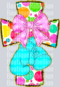 Hard Fought Hallelujah Cross Pocket Single DTF Transfer