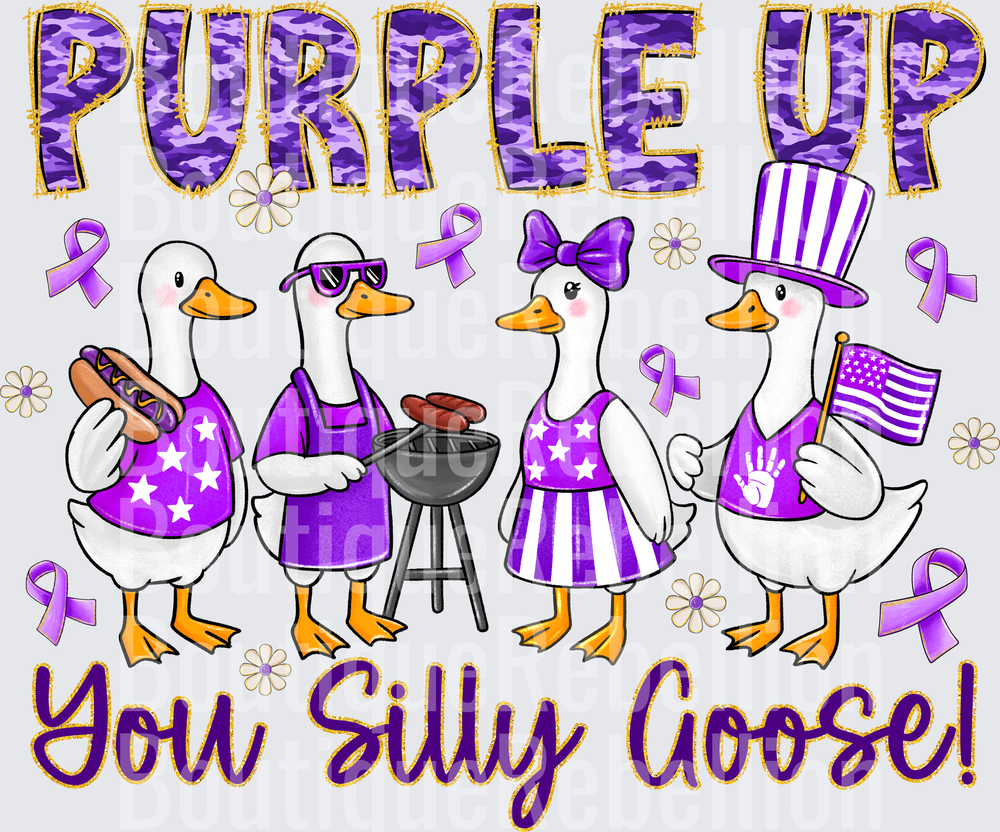 Purple Up You Silly Goose