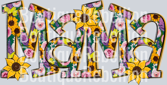 Sunflower Mama Single DTF Transfer