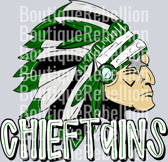 chieftains green single DTF Transfer