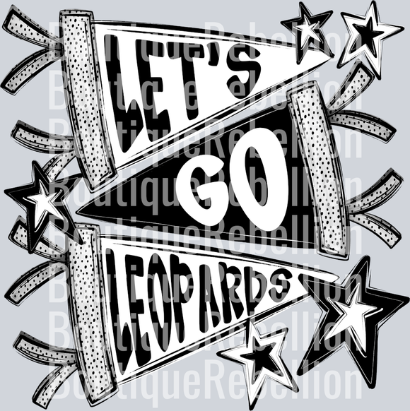 Let's Go Leopards Single DTF Transfer