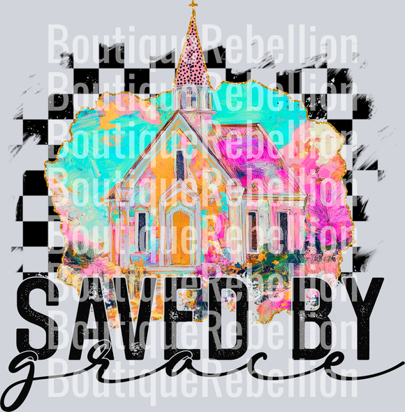 Saved by Grace Single DTF Transfer