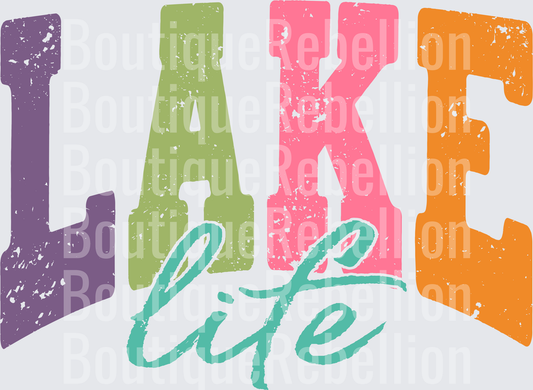 Lake life Single DTF Transfer
