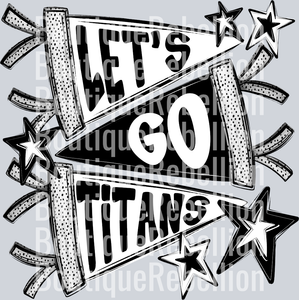 Let's Go Titans Single DTF Transfer