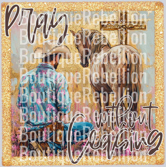 pray without ceasing single DTF Transfer