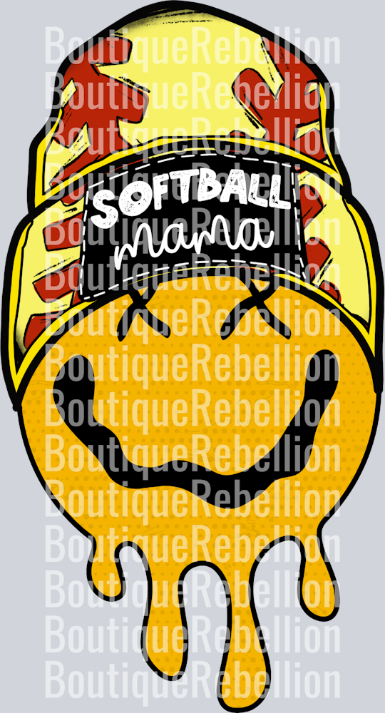 Softball Mama 22 Single DTF Image