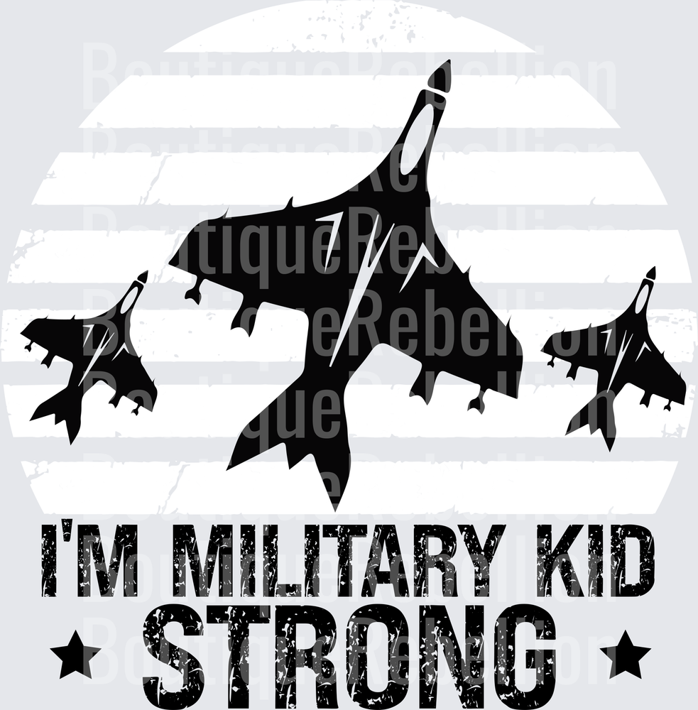 I Am Military Kid Strong