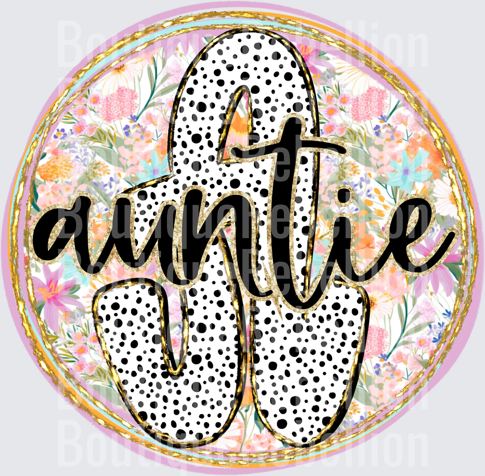 Auntie Single DTF Transfer