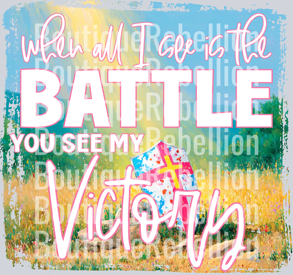 You See My Victory Single DTF Transfer