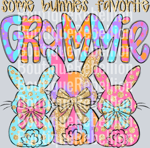 Some Bunnies Favorite Grammie Single DTF Transfer