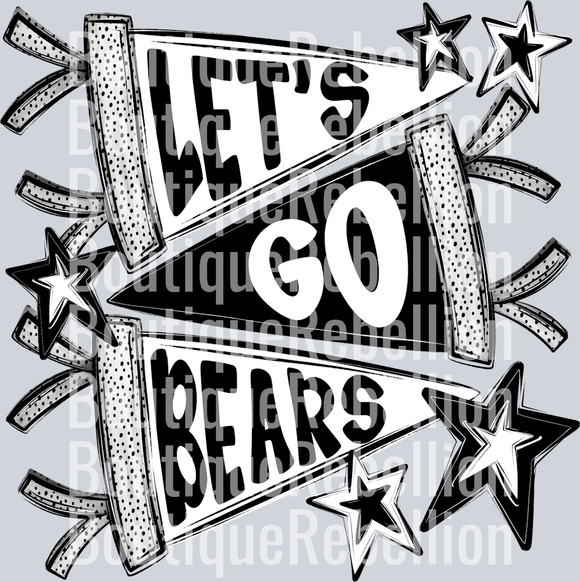 Let'sGo Bears Single DTF Transfer