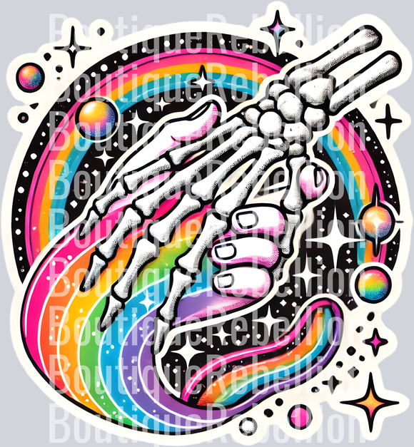 Skeleton Pride Love Single DTF Transfer