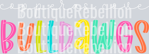 Bulldawgs Colorful Single DTF Transfer