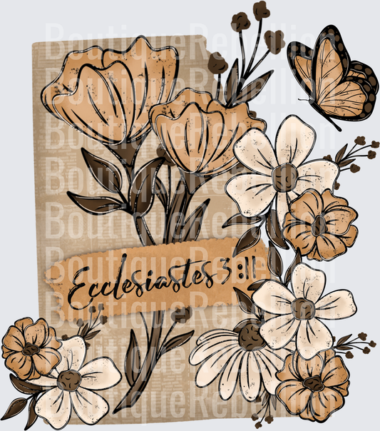 Ecclesiastes Single DTF Transfer