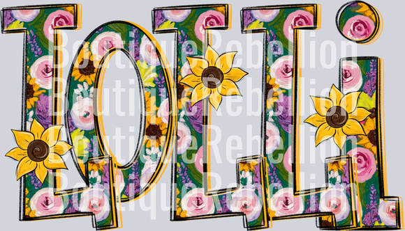 Sunflower Lolli Single DTF Transfer