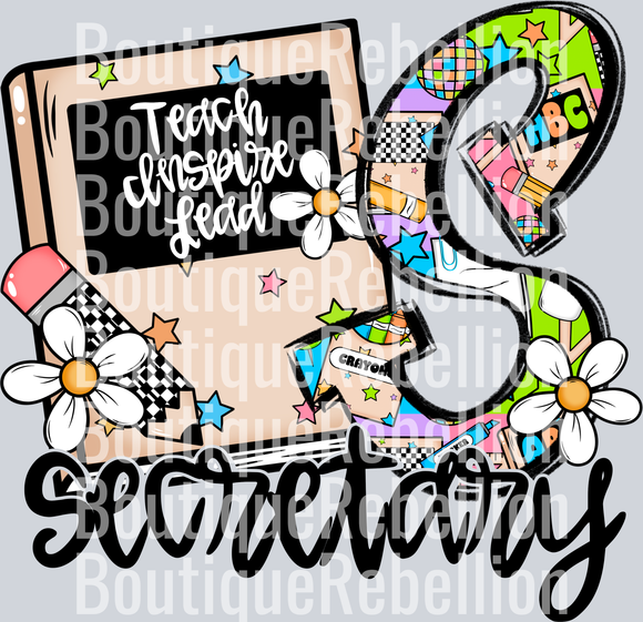 Secretary Single DTF Transfer