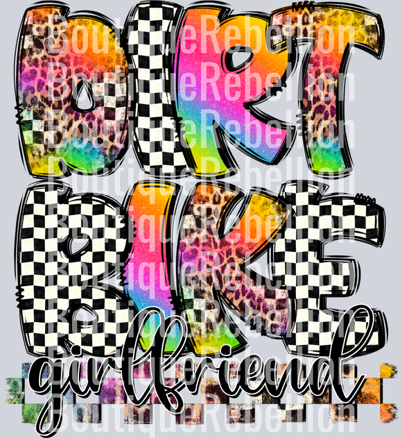 Dirt Bike Girlfriend Single DTF Transfer