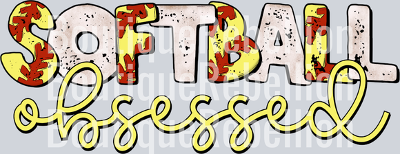 Softball Obsessed 5 Single DTF Image