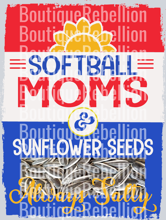 Softball Moms Single DTF Image