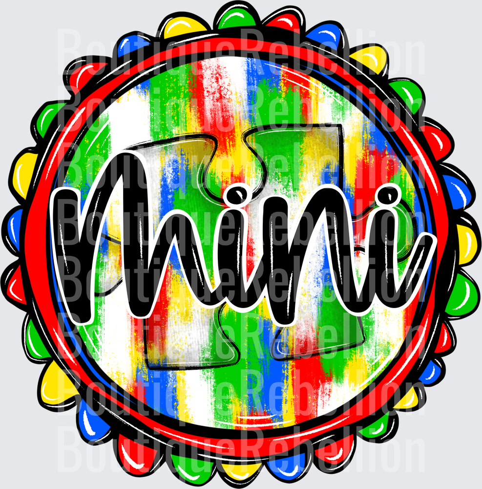 Mini Autism Single DTF Transfer