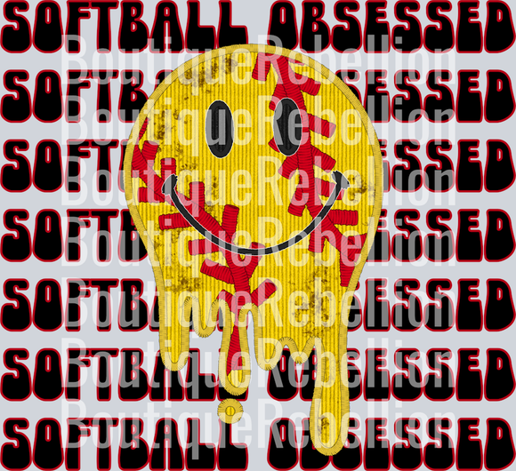 Softball Obsessed 2 Single DTF Image