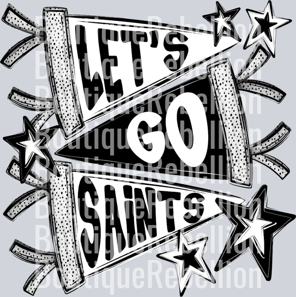Let's Go Saints Single DTF Transfer