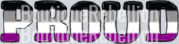 Asexual Proud Single DTF Transfer