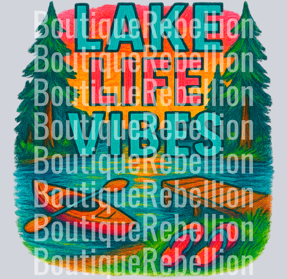 Lake Life Vibes Single DTF Transfer