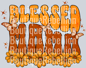 blessed mama single DTF Transfer