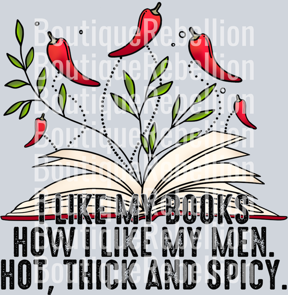 I like my books Single DTF Transfer
