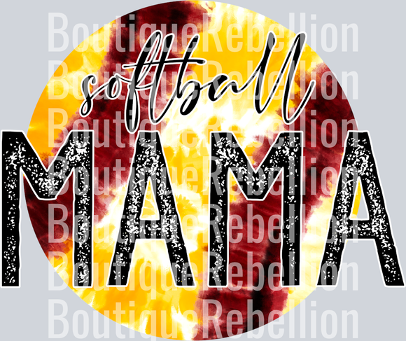 Softball Mama 1 Single DTF Image