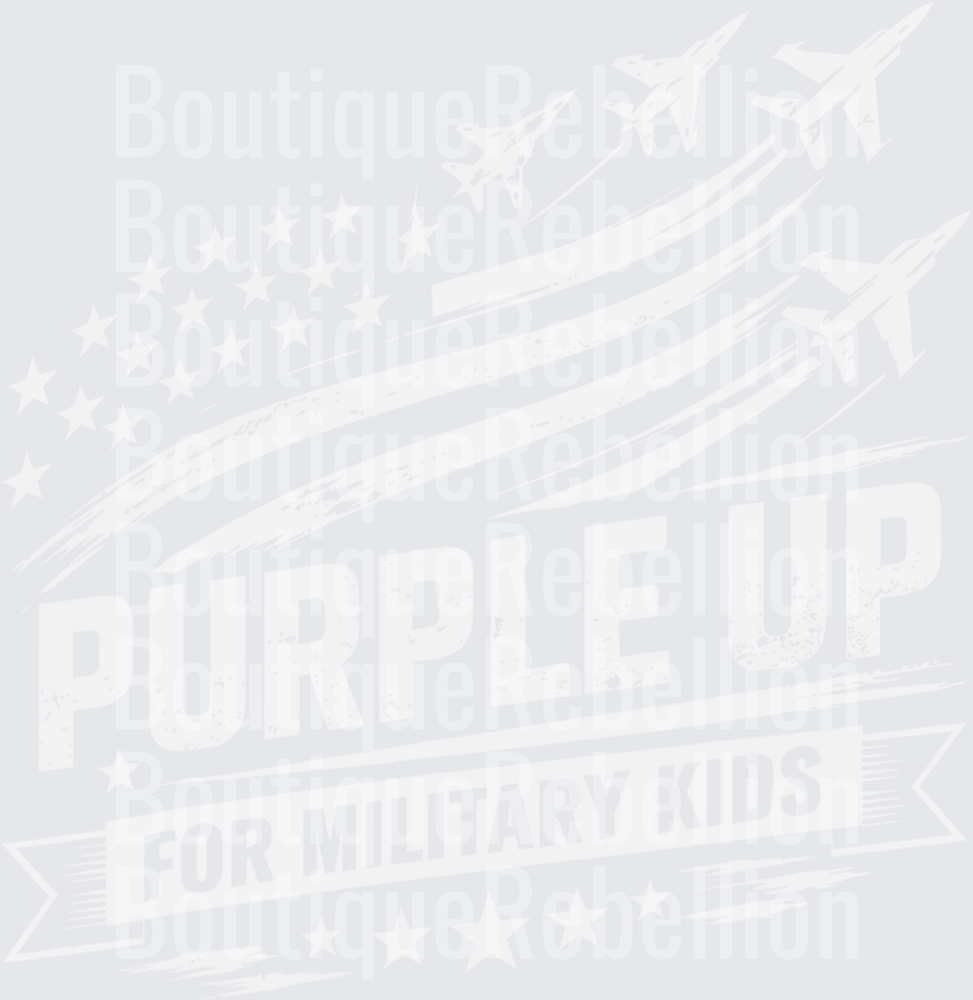 Purple Up Flag & Jets