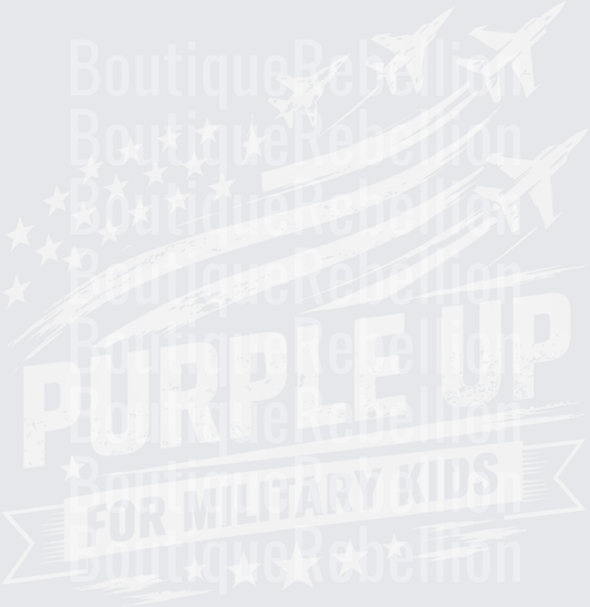 Purple Up Flag & Jets