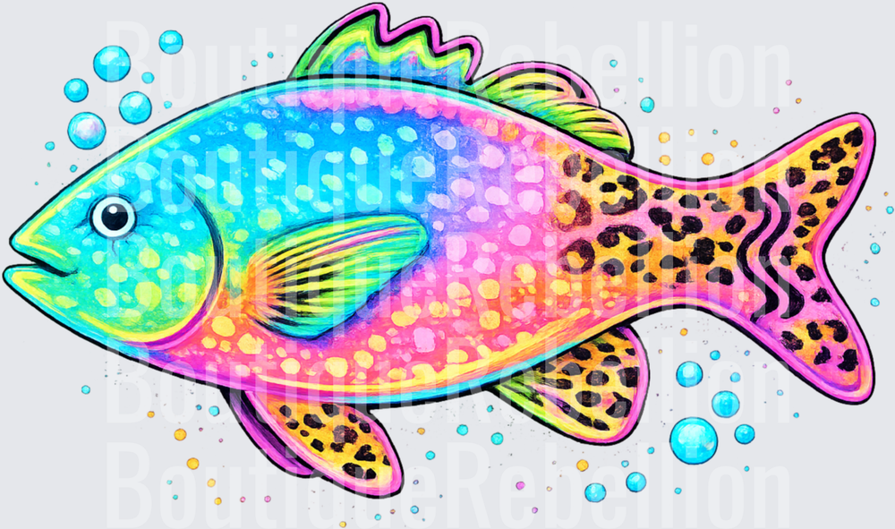 Fishy bundle pocket Single DTF Transfer