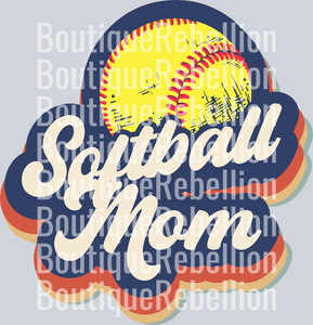 Softball Mom 15 Single DTF Image